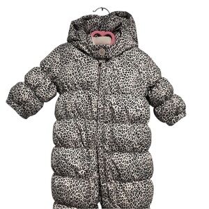 GAP Kids Leopard Print Puffer Snow Suit